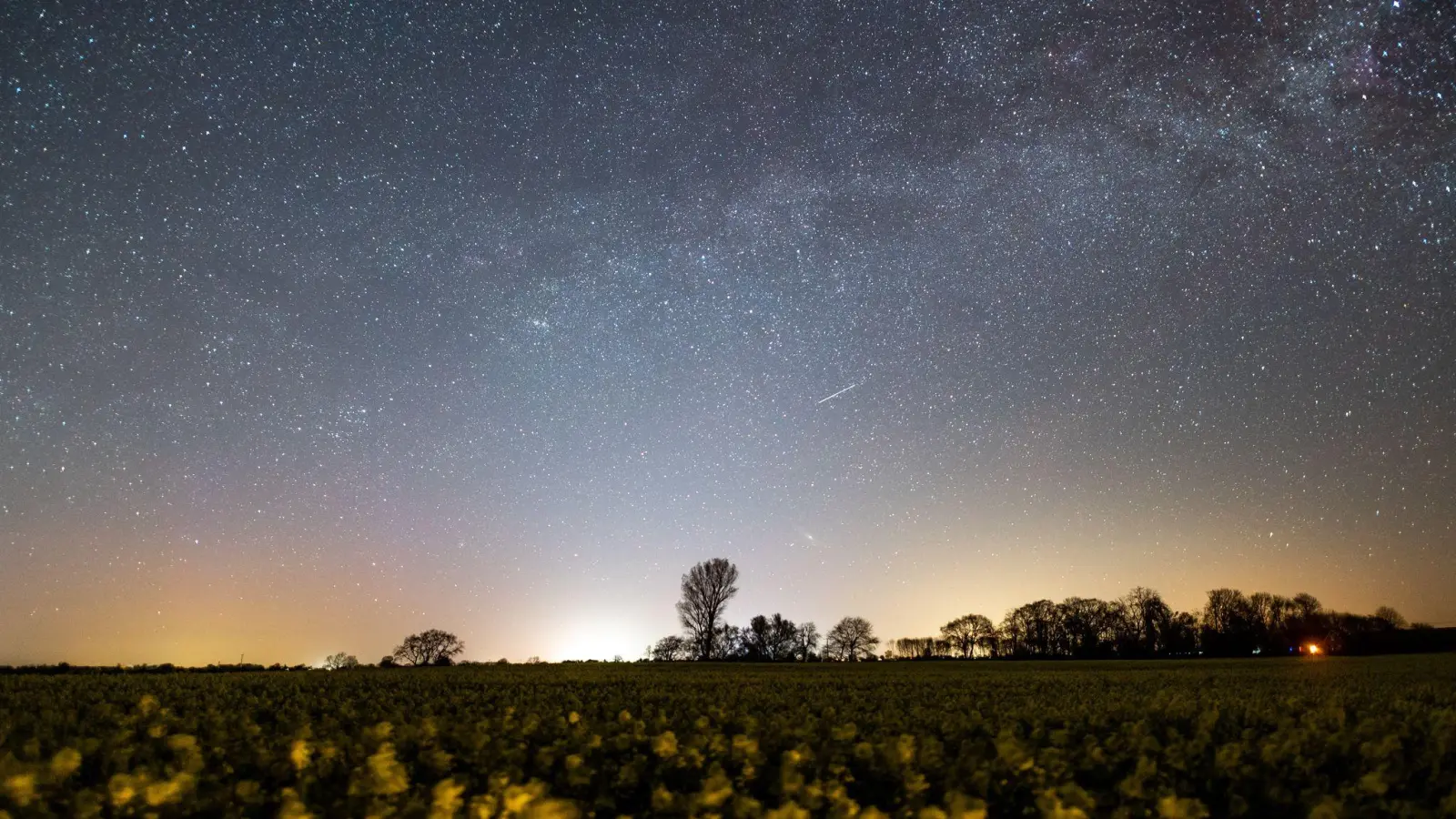 Die Lyriden treten jedes Jahr im April auf. (Archivbild) (Foto: Daniel Reinhardt/dpa)