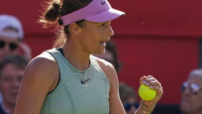 Tatjana Maria hat ihr Auftaktspiel in London gewonnen. (Foto: Alberto Pezzali/AP/dpa)
