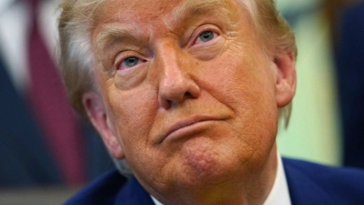 US-Präsident Trump sagt die geplanten Konzerte zum 250. Geburtstag der USA nun ganz ab.  (Foto: Julia Demaree Nikhinson/AP/dpa)