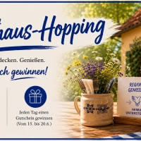 Täglich einen Verzehrgutschein für ein regionales Gasthaus gewinnen: Nur im Aktionszeitraum vom 15. bis 20. Juni 2026.