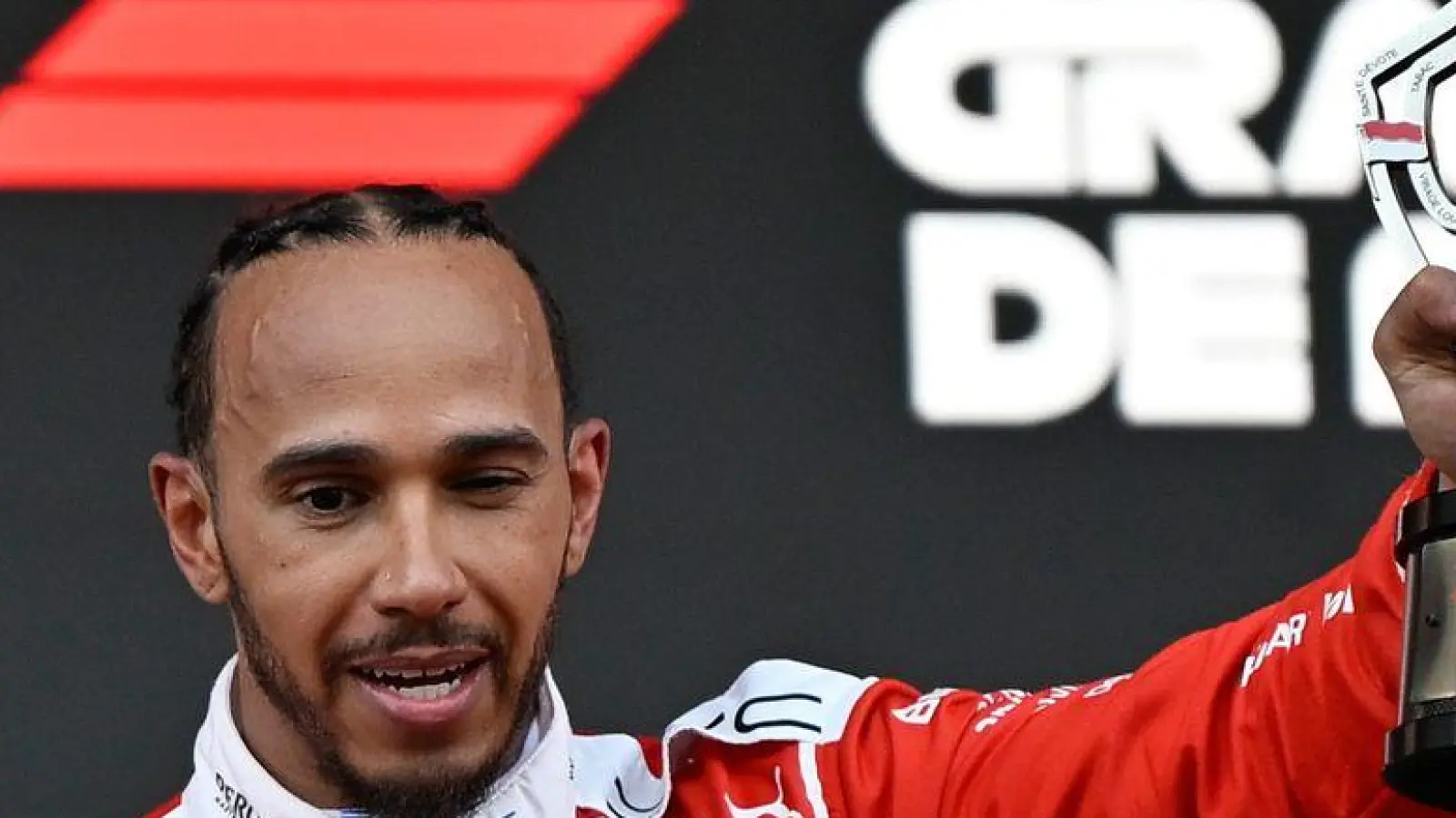 Lewis Hamilton stellte in Monaco den Podiumsrekord von Ayrton Senna ein.  (Foto: Philippe Magoni/AP/dpa)