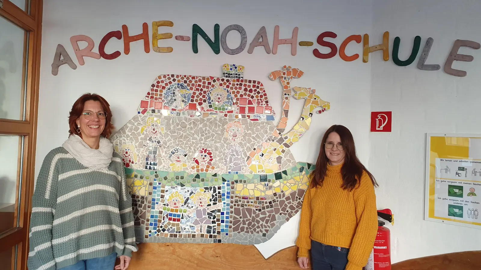 Werden beim Tag der offenen Tür für jegliche Fragen zur Arche-Noah-Schule zur Verfügung stehen: Gabriele Weidemann (links) und Susanne Kerschbaum. (Foto: Anna Franck)