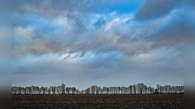 Wolken ziehen über die Landschaft im Oderbruch im Osten von Brandenburg. (Foto: Patrick Pleul/dpa)