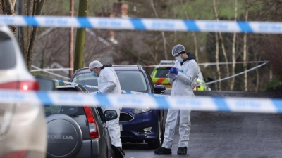 Im Februar war ein ranghoher Polizist in Nordirland niedergeschossen worden. (Foto: Liam Mcburney/PA/AP/dpa)