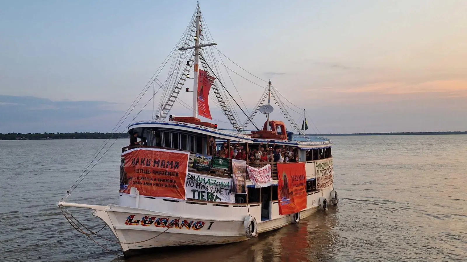 Die „Amazon Flotilla“ war 31 Tage lang auf dem Fluss unterwegs. (Foto: Larissa Schwedes/dpa)