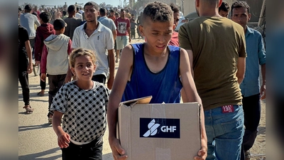 Die GHF hatte ihren Einsatz im Gazastreifen im Mai nach einer fast dreimonatigen israelischen Blockade von Hilfslieferungen begonnen. (Archivbild) (Foto: Moaz Abu Taha/APA Images via ZUMA Press Wire/dpa)