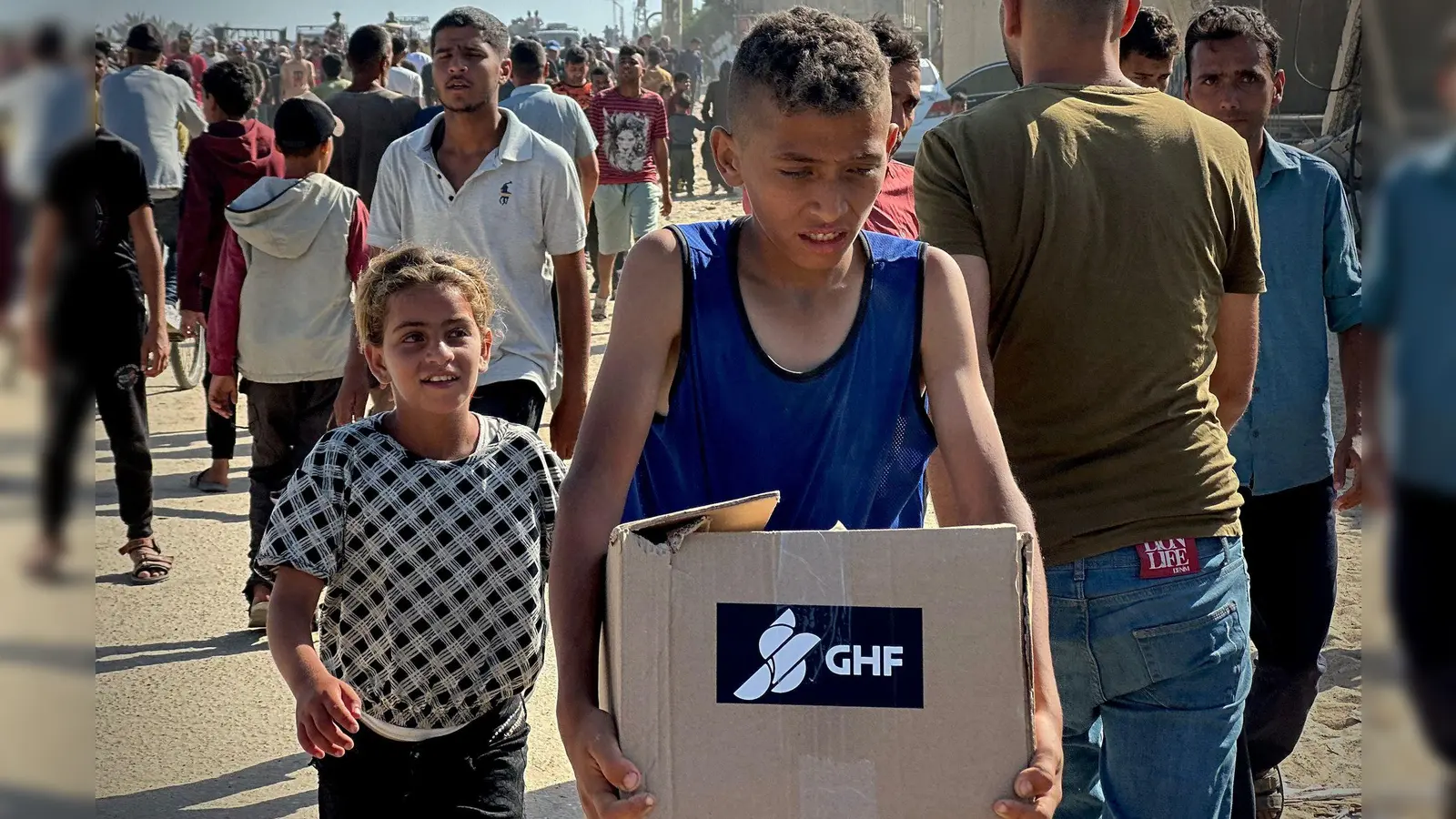 Die GHF hatte ihren Einsatz im Gazastreifen im Mai nach einer fast dreimonatigen israelischen Blockade von Hilfslieferungen begonnen. (Archivbild) (Foto: Moaz Abu Taha/APA Images via ZUMA Press Wire/dpa)