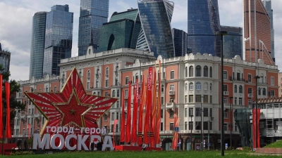 Mit Hochtouren bereitet sich die russische Hauptstadt auf den „Tag des Sieges“ am 9. Mai vor. An diesem wird in Moskau und anderen Städten an den Sieg der Sowjetunion über das nationalsozialistische Deutschland erinnert. (Foto: Ulf Mauder/dpa)