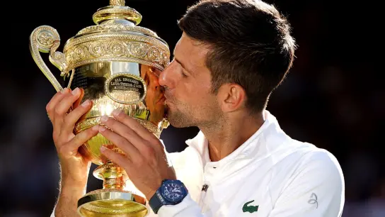 Novak Djokovic hofft auf einen Start bei den US Open. (Foto: Adam Davy/PA Wire/dpa)