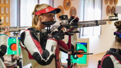 Neuzugang Lena Betz punktete an Position eins zweimal für den SV Lehrberg. (Foto: Markus Retta)