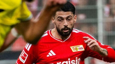 Ob Kastriot Imeri (M) in Augsburg spielen kann, ist noch unklar. (Archivbild) (Foto: Julius Frick/dpa)