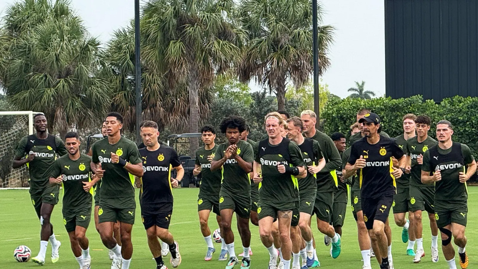 Auf das Achtelfinale bereitete sich Borussia Dortmund noch in Florida vor (Foto: Carsten Lappe/dpa)