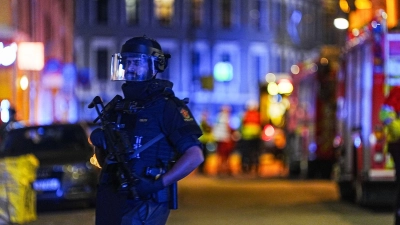 Nach einer Explosion in Oslo ermittelt die Polizei.  (Foto: Terje Pedersen/NTB/dpa)