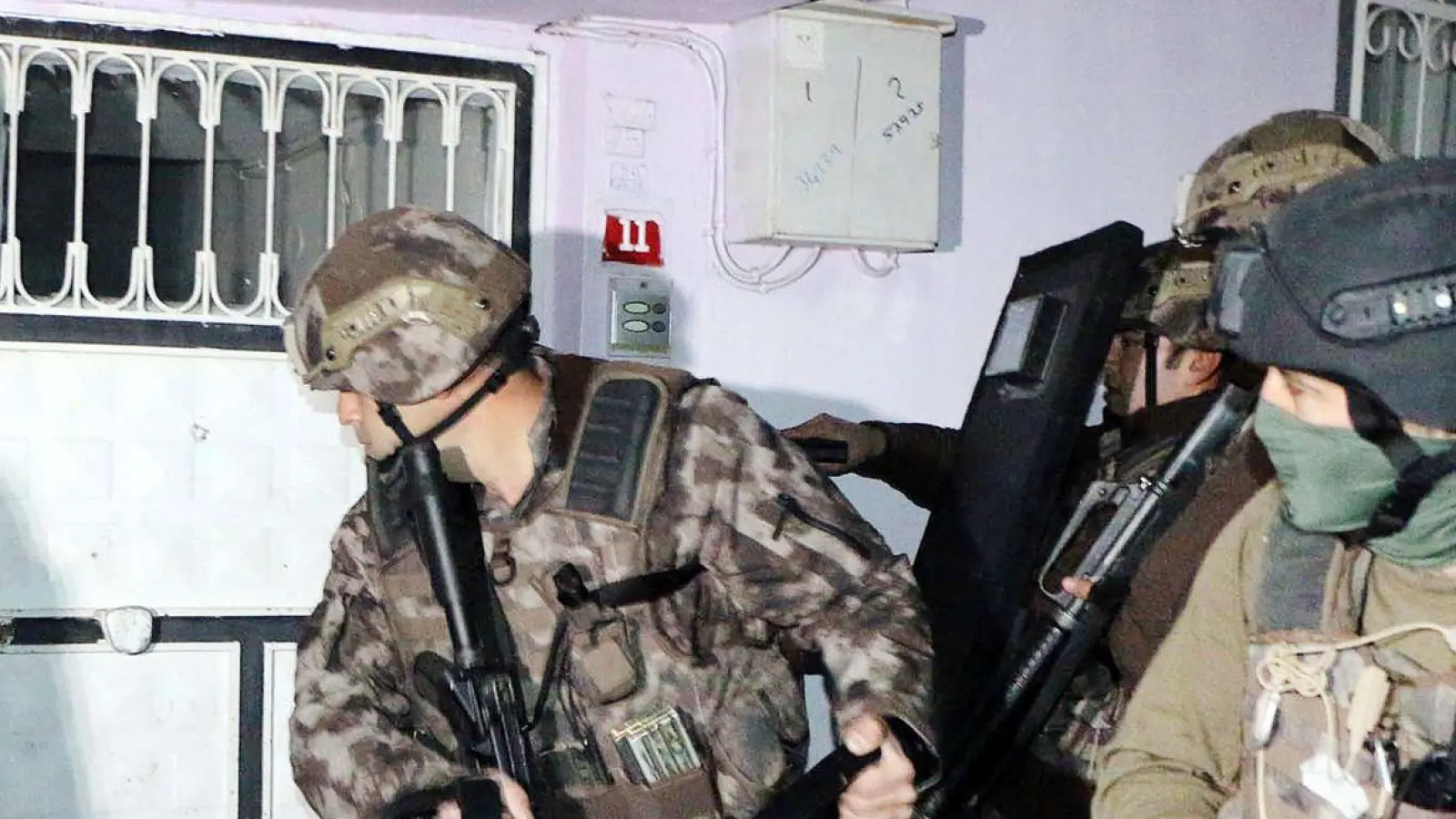 Türkische Polizisten nahmen 33 Razzien vor (Archivfoto). (Foto: Mahir Alan/AP/dpa)