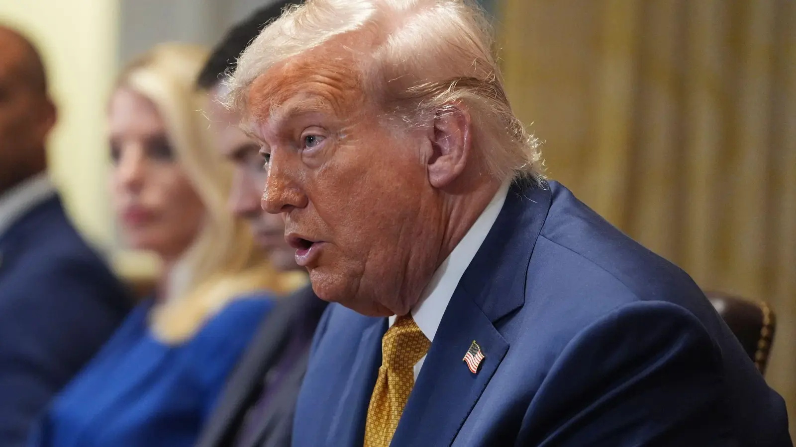 Trump kritisiert Putin.  (Foto: Evan Vucci/AP/dpa)