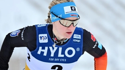 Olympiasiegerin Victoria Carl kam mit der deutschen Staffel auf Rang zwei. (Foto: Martin Schutt/dpa)