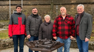 Die SPD in Lichtenau hat ihre Kandidierenden für 2026 nominiert (von links): Simon Dietz, Markus Nehmer, Monika Haspel, Christian Keil und Markus Fabi. (Foto: Sabine Keil)