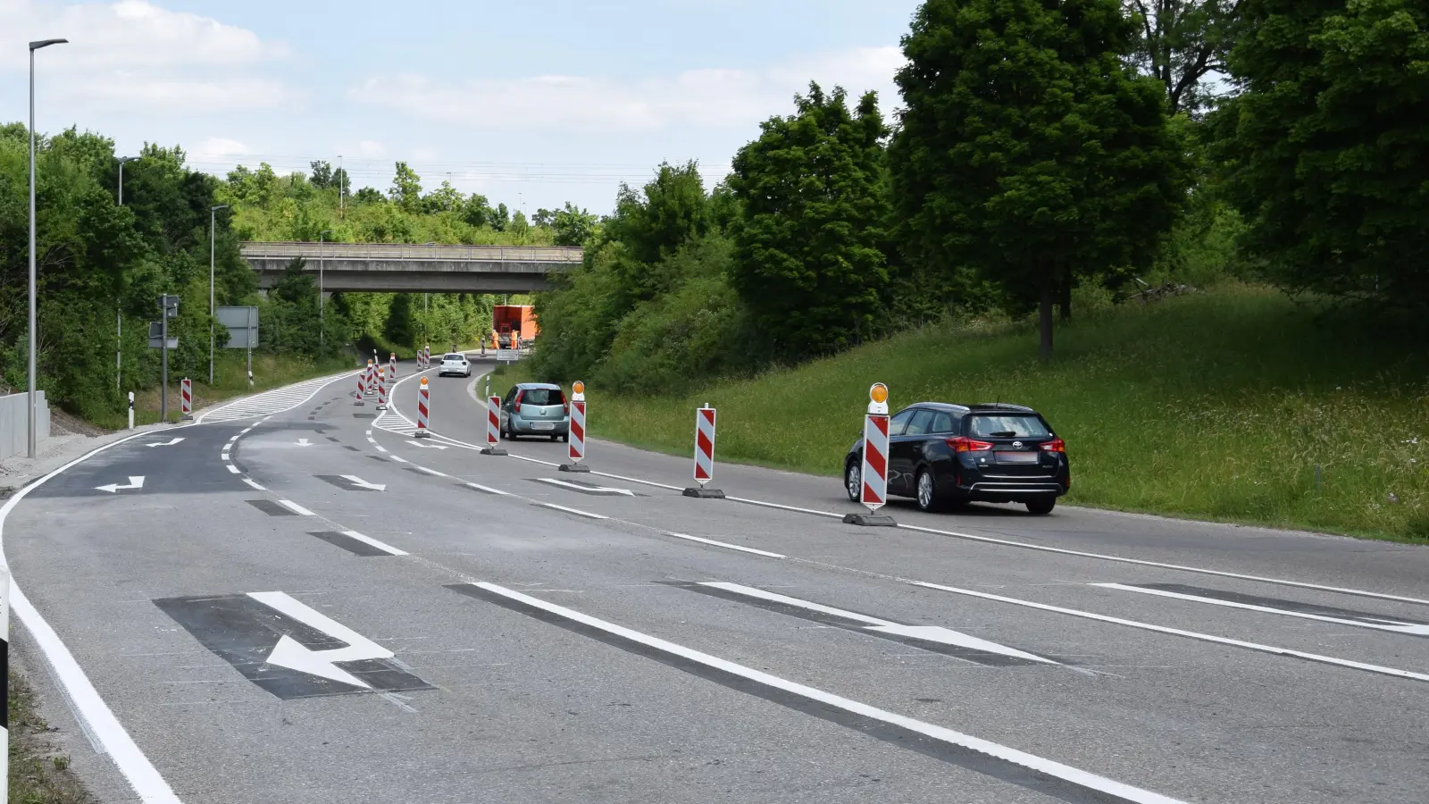 Positive Nachrichten für Verkehrsteilnehmer: Die Baustelle auf dem Hohenzollernring ist deutlich früher beendet als geplant. Am Mittwoch ist die Sperrung Geschichte. (Foto: Florian Schwab)