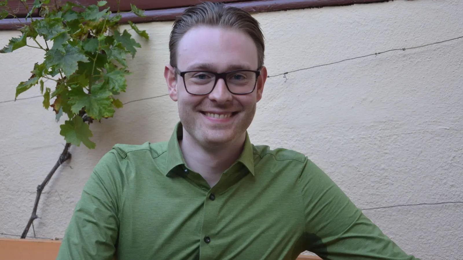 André Höftmann, Bündnis90/Die Grünen, ist der jüngste der Bewerber für ein Direktmandat im Wahlkreis 510. (Foto: Patrick Lauer)