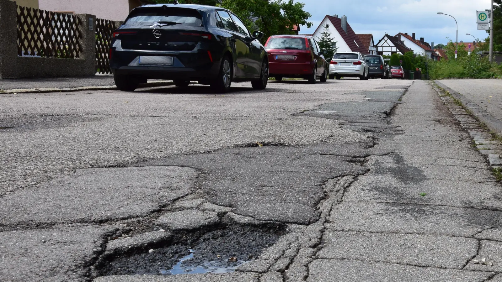 Die zweite Hälfte des Ernst-Körner-Rings soll ab 4. August saniert werden. (Foto: Florian Schwab)