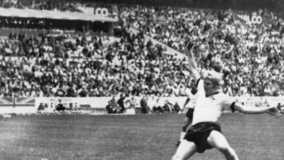 Karl-Heinz Schnellinger erzielte bei der WM 1970 in Mexiko das 1:1 gegen Italien. (Foto: UPI/UPI/dpa)