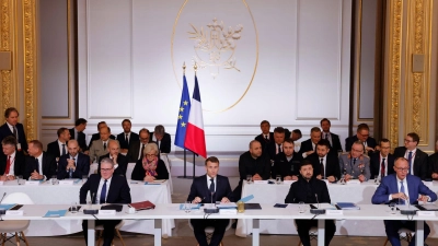 Die Koalition der Willigen möchte eine Gewährleistung einer dauerhaften Sicherheit für die Ukraine verbindlich vereinbaren. (Foto: Yoan Valat/Pool EPA/AP/dpa)