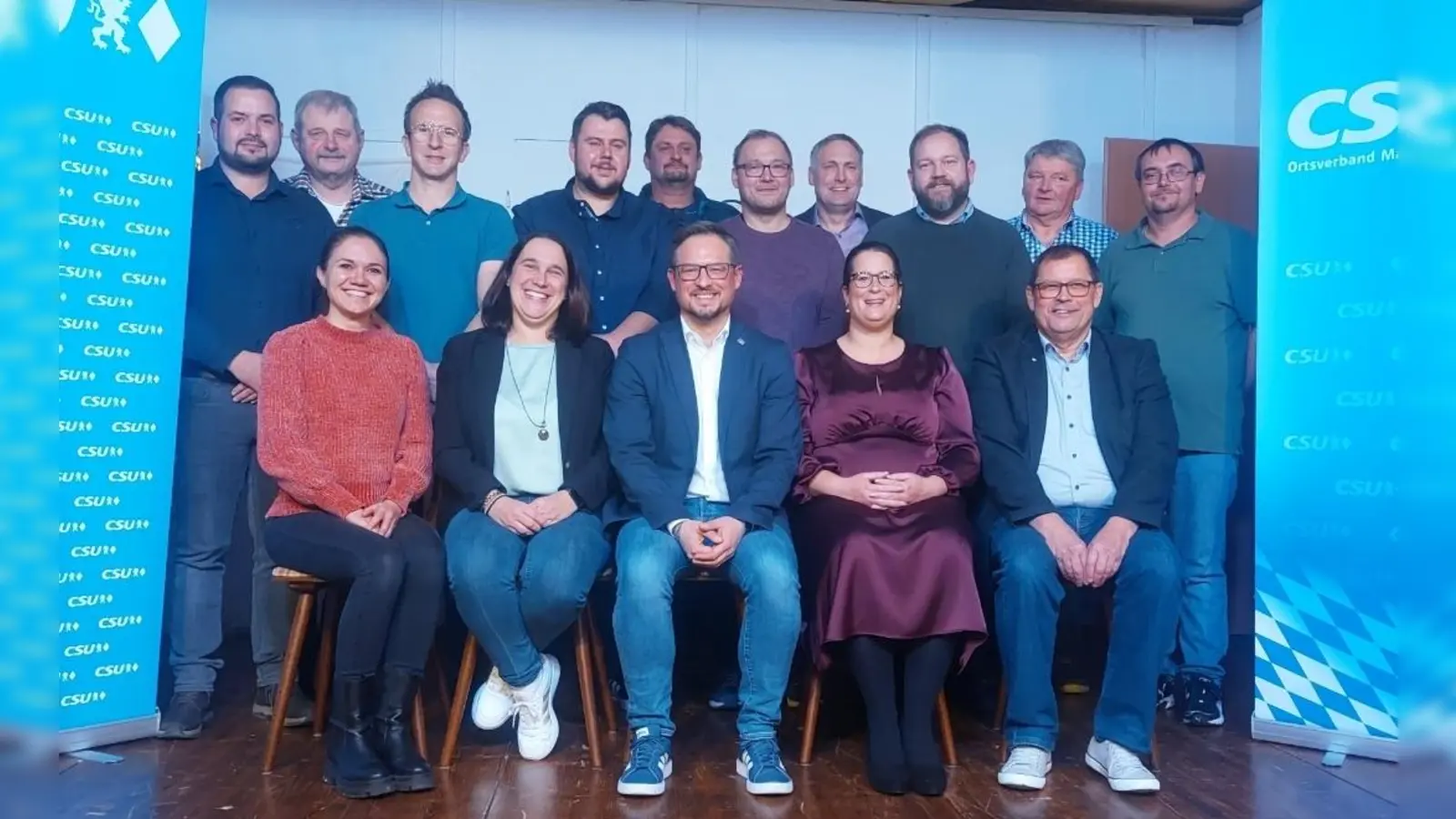 Mit diesen Kandidaten und Kandidatinnen, aber ohne Ambitionen auf das Amt des Bürgermeisters geht die Markt Erlbacher CSU in den Kommunalwahlkampf  (Foto: Sandra Buchwald)