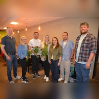 Das Vorstandsteam vom Bürgerbündnis Stadt und Land Wassertrüdingen (von links): Martin Hoyer, Kathrin Kamm, Philipp Ruttmann, Anja Klauß, Katharina Bucher, Benjamin Kalogirou und Christian Engelhard. (Foto: Peter Tippl)