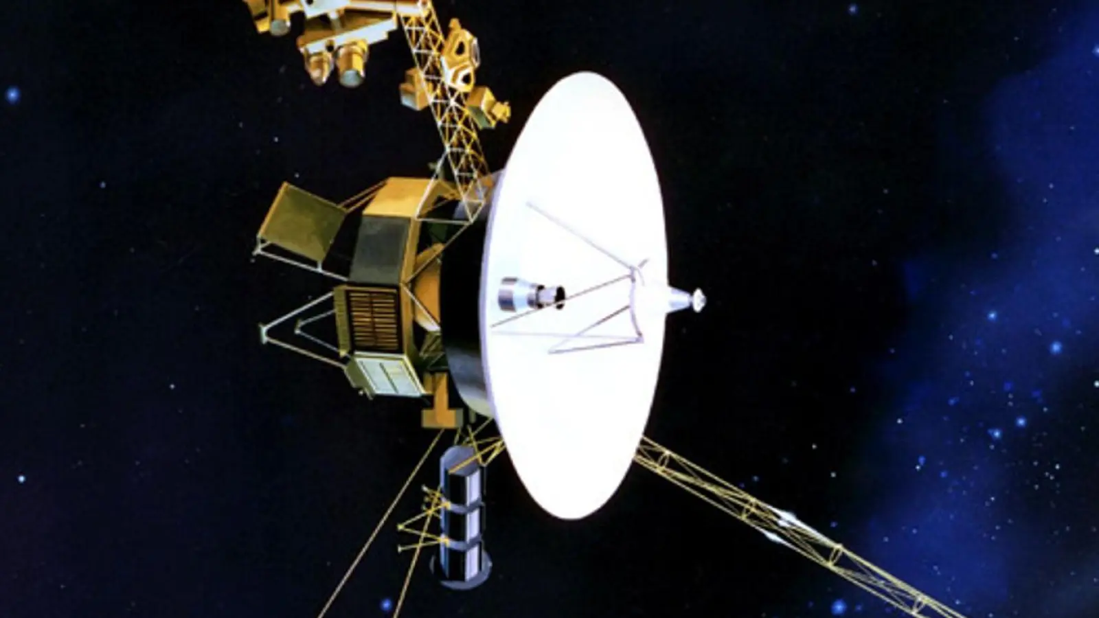 Illustration zur amerikanischen Raumsonde „Voyager 1“. (Foto: -/NASA/dpa)