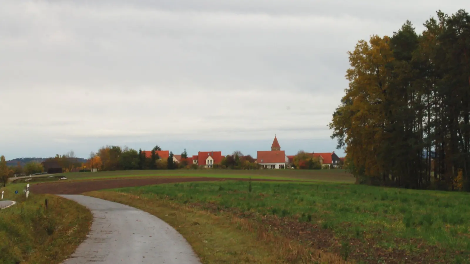 Blick auf den westlichen Ortsrand von Segringen. Die dort geplante Erweiterung des Siedlungsgebietes liegt vorerst auf Eis. Denn es muss ein neuer Bebauungsplan aufgestellt werden.  (Foto: Markus Weinzierl)