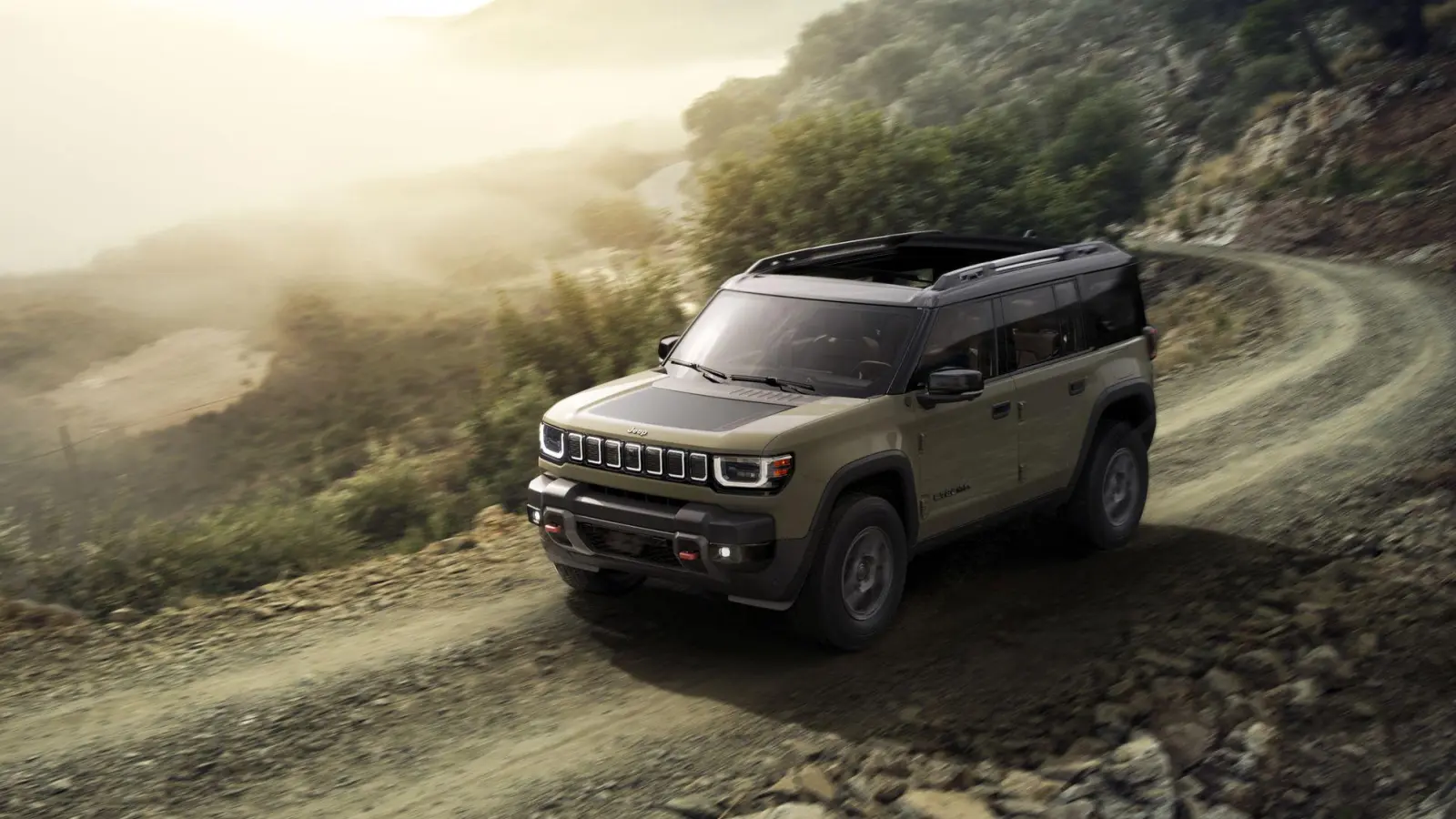 Kommt mit Allradantrieb, der auch für schweres Gelände wie etwa Wüsten-Trails gerüstet sein soll: der Jeep Recon. (Foto: Jeep/Stellantis/dpa-tmn)