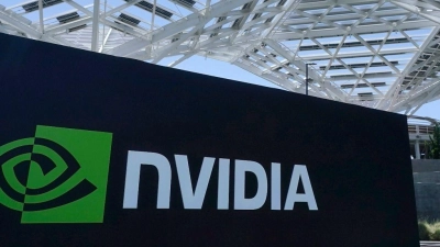 Die Nvidia-Aktie legte um 16,4 Prozent auf 785,38 Dollar zu. (Foto: Jeff Chiu/AP/dpa)