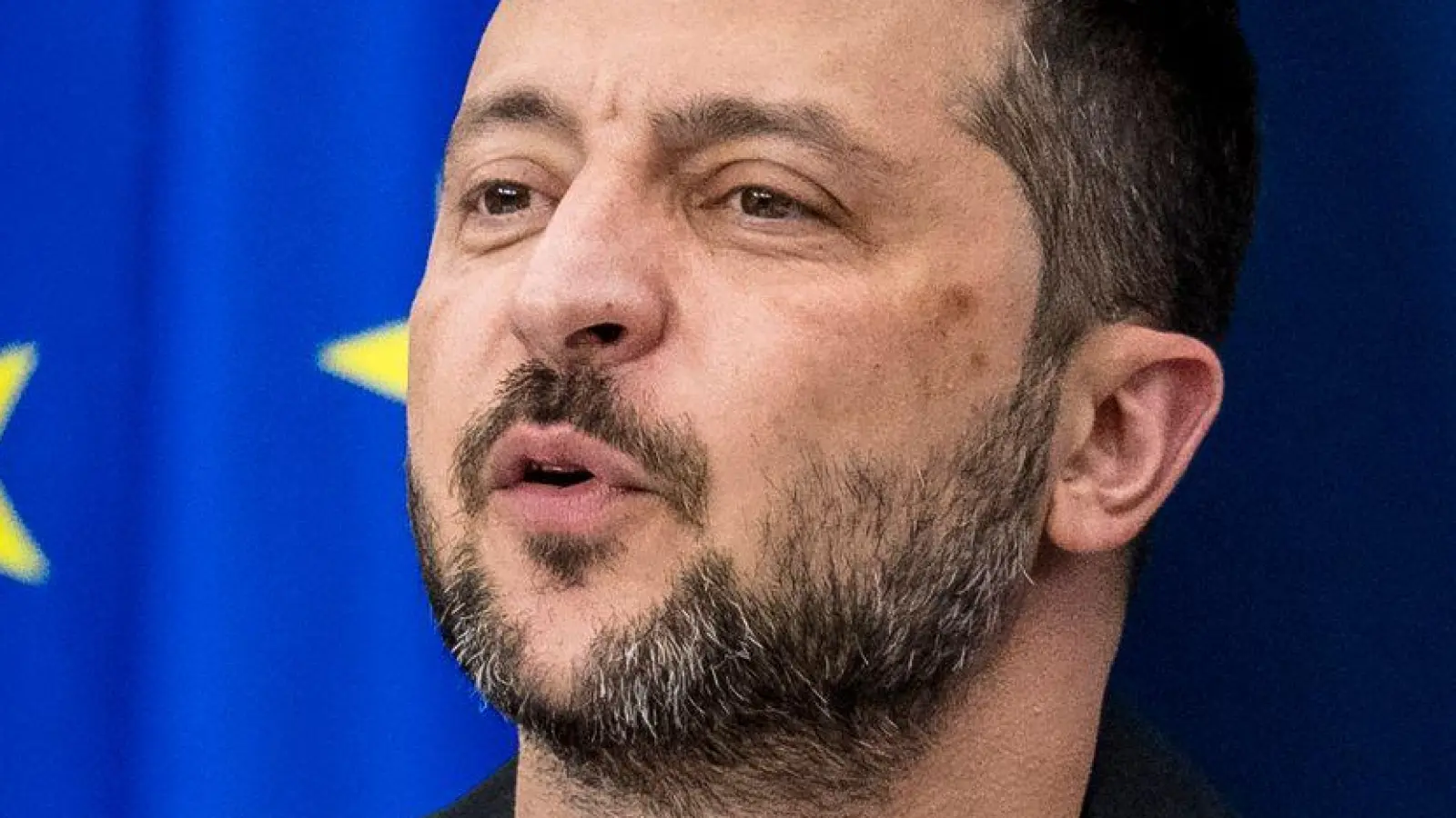 Selenskyj will Sicherheitsgarantien nach Nato-Vorbild.  (Foto: Wiktor Dabkowski/ZUMA Press Wire/dpa)