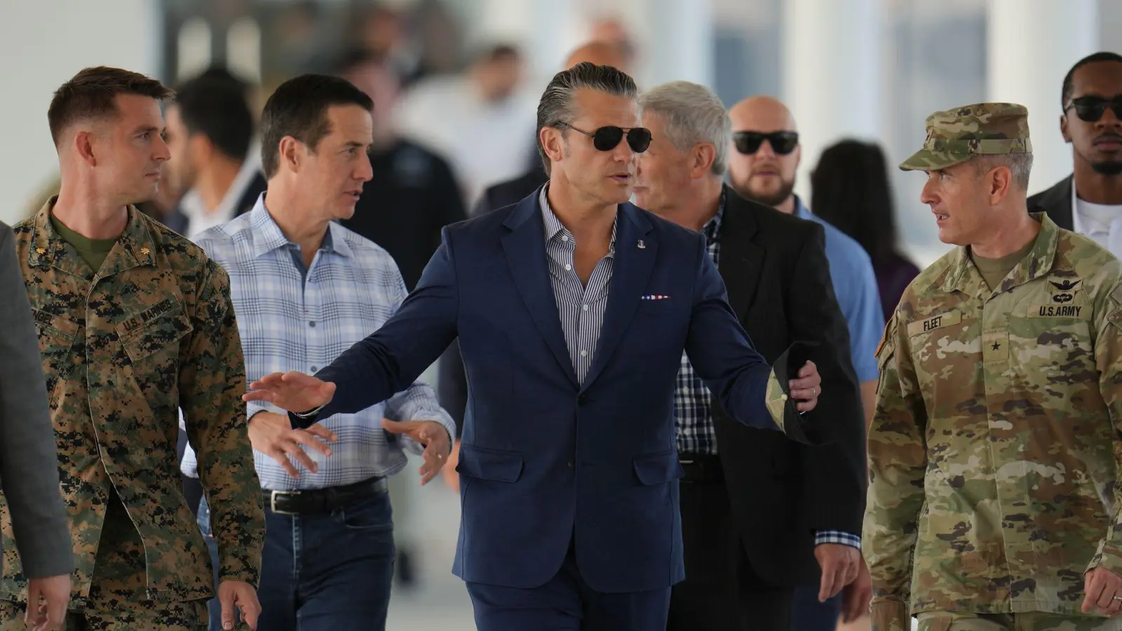 Unter Hegseth sind viele gegangen (Archivbild). (Foto: Matias Delacroix/AP/dpa)
