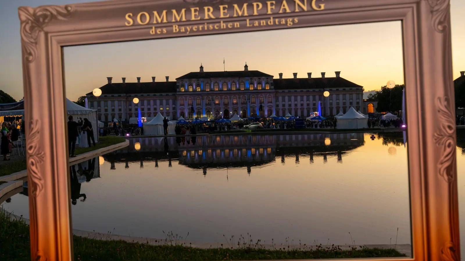  Schloss Schleißheim bot eine stimmungsvolle Kulisse. (Foto: Peter Kneffel/dpa)