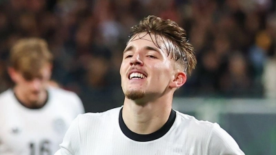 Bayern-Profi Lennart Karl überzeugte zuletzt auch bei der U21. (Archivfoto) (Foto: Daniel Karmann/dpa)