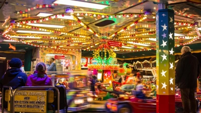 Fahrspaß für die Kleinsten bietet die Herbstmesse in Rothenburg. (Foto: RTS, Schöbel)