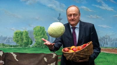 Bauernpräsident Joachim Rukwied auf der Grünen Woche in Berlin. (Foto: Soeren Stache/dpa)