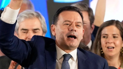 Luis Montenegro ist Vorsitzender der Mitte-Rechts-Partei Demokratische Allianz. (Foto: Armando Franca/AP/dpa)