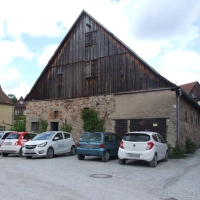 Die Roßmühle auf dem Huppmann-Banse-Areal in Feuchtwangens Altstadt. (Foto: Jasmin Kiendl)