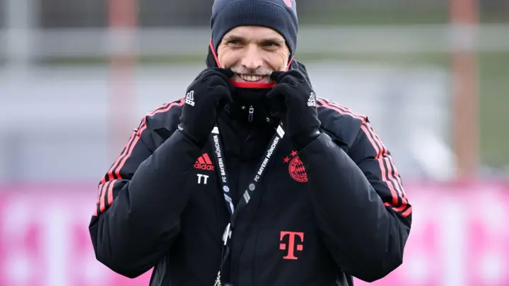 Der neue Bayern Trainer Thomas Tuchel beim  Training. (Foto: Sven Hoppe/dpa)