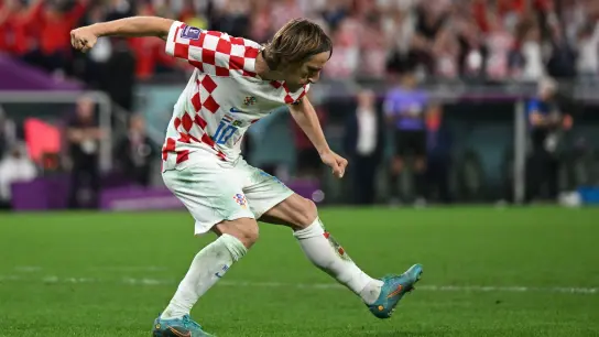 Kopf der kroatischen Mannschaft: Luka Modric. (Foto: Robert Michael/dpa)