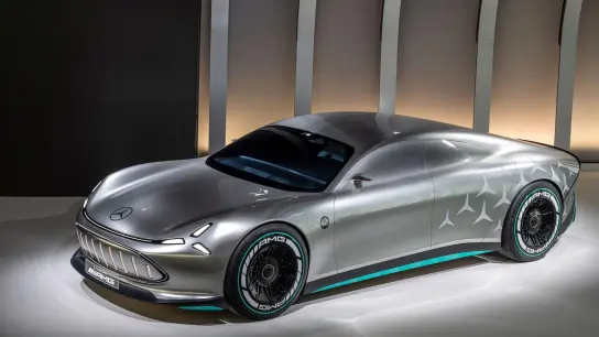 Blick in die nahe Zukunft: So kann sich Mercedes-AMG einen elektrischen Supersportwagen vorstellen. (Foto: Mercedes-Benz AG/dpa-tmn)