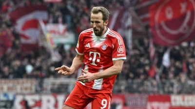 Jubelt über sein 500. Karrieretor: Harry Kane von Bayern München. (Foto: Carmen Jaspersen/dpa)