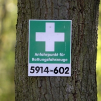 Über die Smartphone-App „Hilfe im Wald“ lässt sich der nächste Rettungspunkt finden. (Foto: picture alliance / dpa)