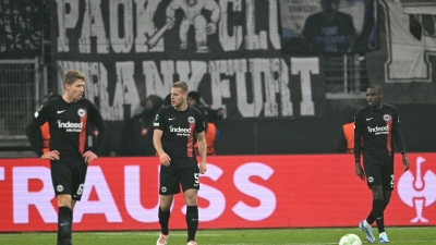 Die Eintracht musste sich PAOK Saloniki erneut geschlagen geben. (Foto: Arne Dedert/dpa)