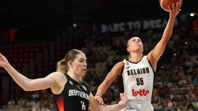 Luisa Geiselsöder und Co. waren gegen Belgien ohne Chance. (Foto: Virginie Lefour/Belga/dpa)