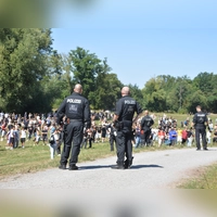 Sieht hier noch ganz friedlich aus, eskalierte aber dennoch: Das Schanzenfest bei Altschauerberg am 8. August.  (Foto: Johannes Zimmermann)