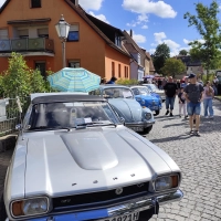 Über 100 Young- und Oldtimer werden auch heuer wieder am Kirchweihsonntag erwartet. Neben Autofans kommen auch die Gäste des „LandLust”-Marktes auf ihre Kosten. (Foto: Carmen Wiesinger)