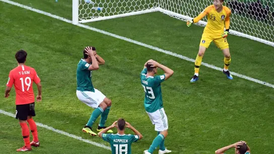 Bei der Fußball-WM 2018 in Russland verlor Deutschland gegen Südkorea. (Foto: Ina Fassbender/dpa)